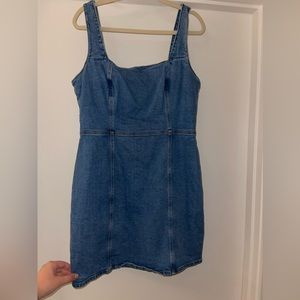 BDG open back, denim dress